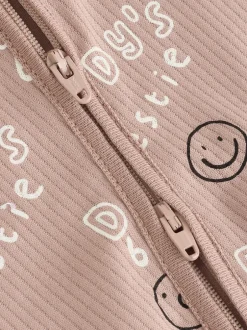 Next neutre - Combinaison de nuit bébé sans pieds zippée Family Two Way (0-18mois) Discount