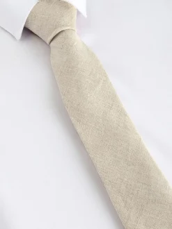 Next neutre - Cravate en lin (3-16 ans) Discount