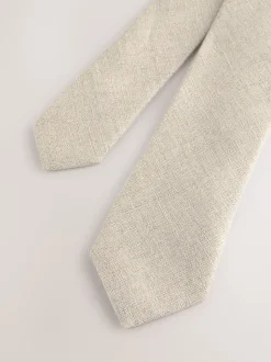 Next neutre - Cravate en lin (3-16 ans) Discount