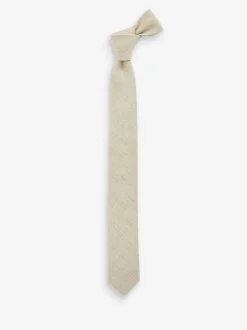 Next neutre - Cravate en lin (3-16 ans) Discount