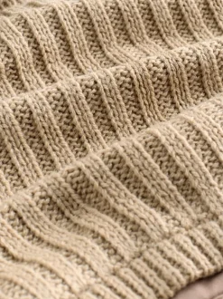 Next neutre - Ensemble Bonnets et snood à pompon 2 Pieces (1-16ans) Clearance