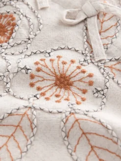 Next neutre - Ensemble gilet brodé et pantalons jambe large (3-16ans) Discount