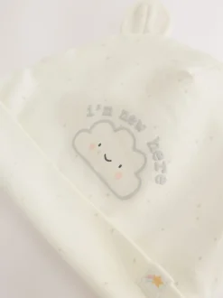 Next neutre - Ensemble Im New Here Combinaison de nuit et Chapeau (0-9mois)