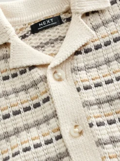 Next neutre - Ensemble polos et shorts texturés en maille à col révéré (3mois-10ans)