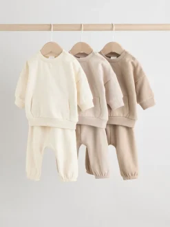 Next neutre - Ensemble sweat et jogging bébé 6 pièces (0mois-3ans) Sale