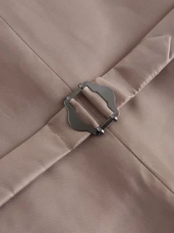 Next neutre - Gilet de costume à carreaux 100% laine italienne Signature Marzotto