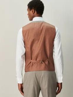 Next neutre - Gilet de costume à détails en tissu contrasté