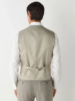 Next neutre - Gilet de costume Nova Fides italien coupe slim en laine Blend texturé Discount