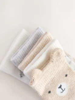 Next neutre - Lot de 5 chaussettes pour bébé (0mois-2ans) Clearance