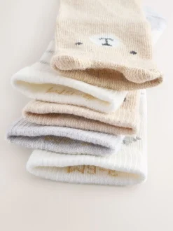 Next neutre - Lot de 5 chaussettes pour bébé (0mois-2ans) Clearance