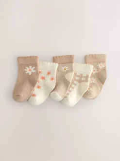 Next - Lot de 5 chaussettes pour bébé (0mois-2ans) neutre Hot