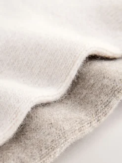 Next neutre - Lot de 2 paires de chaussettes en laine mérinos Online