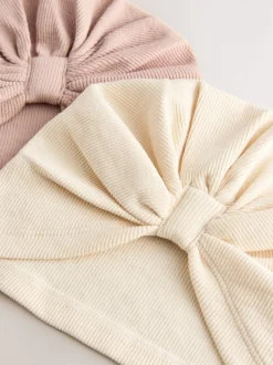 Next neutre - Lot de 2 turbans pour bébés (0-18mois) Discount