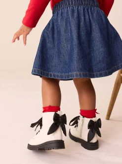 Next neutre - Minnie Mouse bottines à lacets avec nœud Outlet