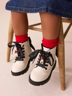 Next neutre - Minnie Mouse bottines à lacets avec nœud Outlet