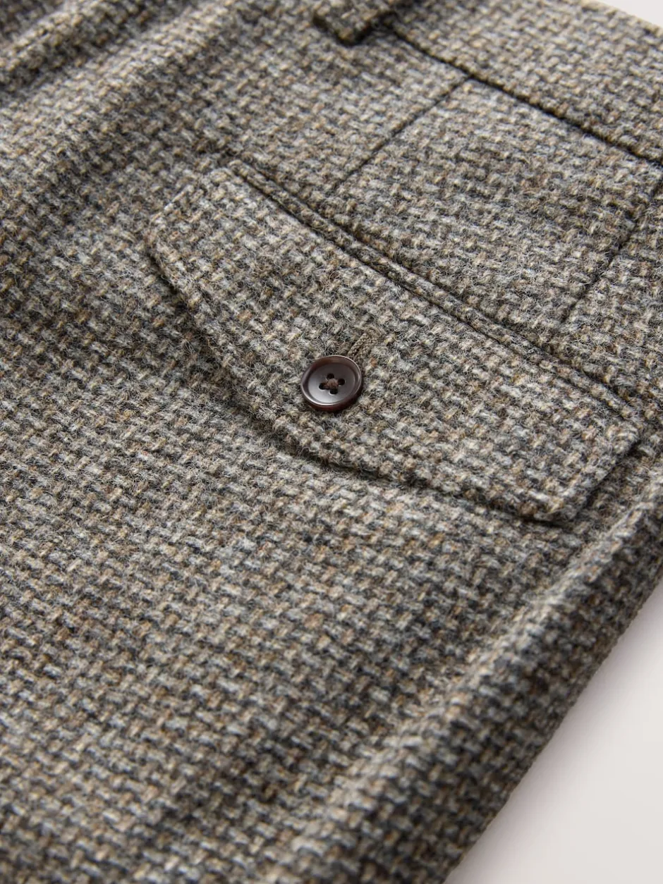 Next neutre - Pantalons Coupe classique Signatures Moons 100% laine britannique texturée Outlet