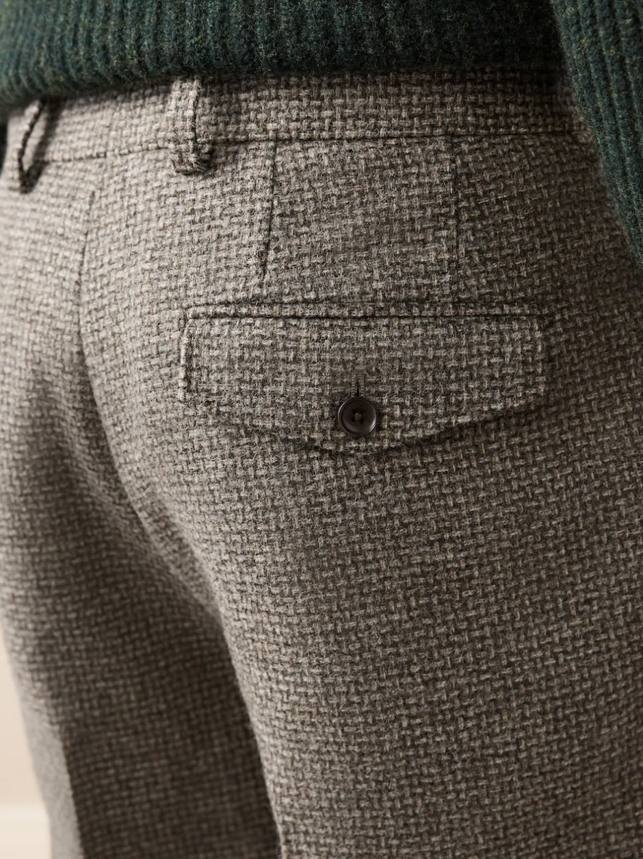 Next neutre - Pantalons Coupe classique Signatures Moons 100% laine britannique texturée Outlet