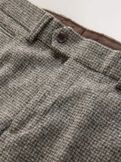 Next neutre - Pantalons Coupe classique Signatures Moons 100% laine britannique texturée Outlet