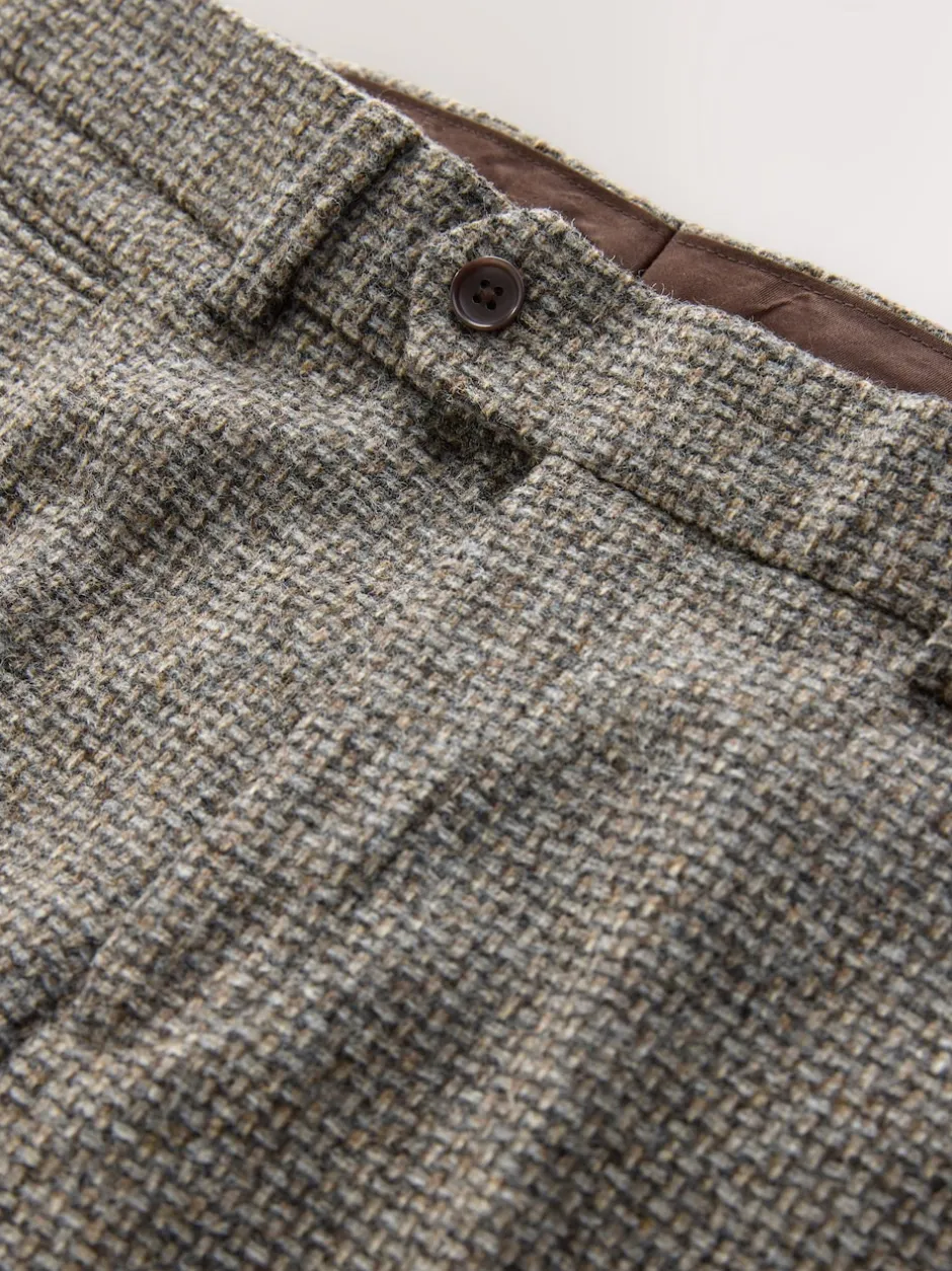 Next neutre - Pantalons Coupe classique Signatures Moons 100% laine britannique texturée Outlet