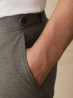 Next neutre - Pantalons fuselés à coupe standard, élégants, texturés doux au toucher Clearance