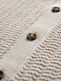 Next neutre - Polo texturé en maille boutonné (3mois-7ans) Clearance