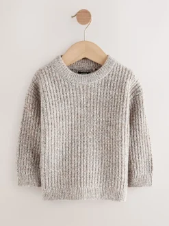 Next neutre - Pull col rond en maille (3mois-7ans)