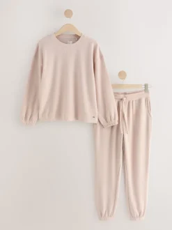 Next - Pyjama à manches longues Cosy Waffle neutre