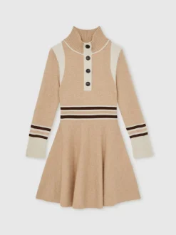 Reiss neutre - Robe Vienne à Col cheminée en laine Blend et cachemire Best