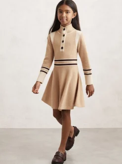 Reiss neutre - Robe Vienne à Col cheminée en laine Blend et cachemire Best