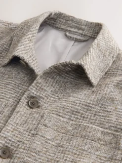 Next neutre - Veste à carreaux élégante en laine