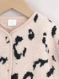 Next neutre - Veste bébé Borg imprimé léopard (0mois-2ans) Outlet