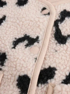 Next neutre - Veste bébé Borg imprimé léopard (0mois-2ans) Outlet