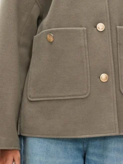 Next neutre - Veste brossée à col Clearance