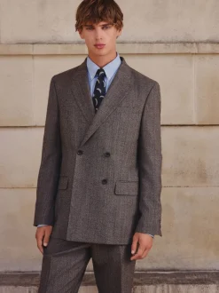 Next neutre - Veste de costume Double boutonnage en Blend de laine mérinos Hot