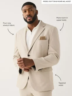 Next neutre - Veste de costume extensible Ajusté aux Muscles Motionflex Outlet