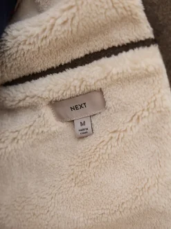 Next neutre - Veste Harrington doublée de borg en laine