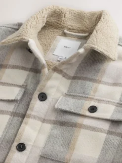 Next neutre - Vérifier Borg Lined Shacket Sale