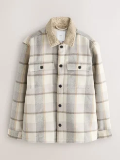 Next neutre - Vérifier Borg Lined Shacket Sale