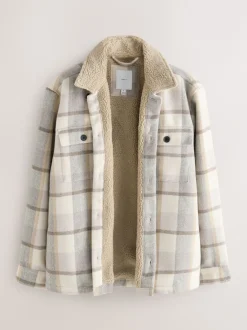 Next neutre - Vérifier Borg Lined Shacket Sale