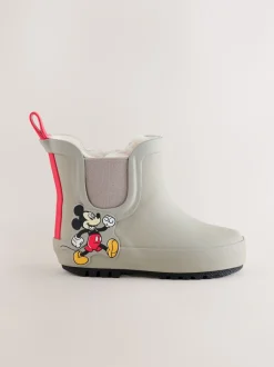 Next neutre - Wellies à cheville doublées Mickey Mouse New