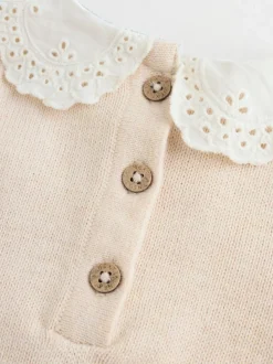 Next Neutre canard/Vert sauge Ditsy - Pull et Leggings en maille Bébé Ensemble 2 Pièces (0mois-3ans) Online