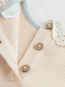 Next Neutre canard/Vert sauge Ditsy - Pull et Leggings en maille Bébé Ensemble 2 Pièces (0mois-3ans) Online