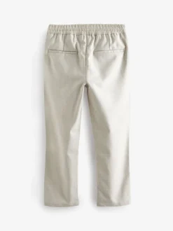 Next Neutre écru - Pantalon habillé en lin Blend (3-16 ans) Best