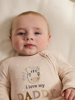 Next Neutre J’aime mon papa - Dors-bien bébé zippé bidirectionnel (0-18mois)