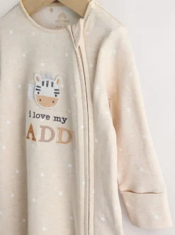 Next Neutre J’aime mon papa - Dors-bien bébé zippé bidirectionnel (0-18mois)