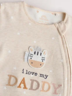 Next Neutre J’aime mon papa - Dors-bien bébé zippé bidirectionnel (0-18mois)