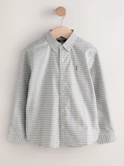 Next - Chemise Oxford (3-16ans) Neutre vichy