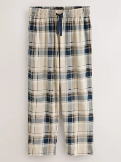 Next Neutre/Marine - Lot de 2 pyjamas à manches courtes en jersey à carreaux Online