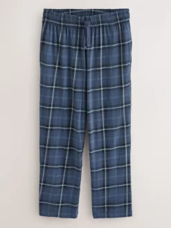 Next Neutre/Marine - Lot de 2 pyjamas à manches courtes en jersey à carreaux Online