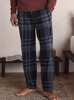 Next Neutre/Marine - Lot de 2 pyjamas à manches courtes en jersey à carreaux Online